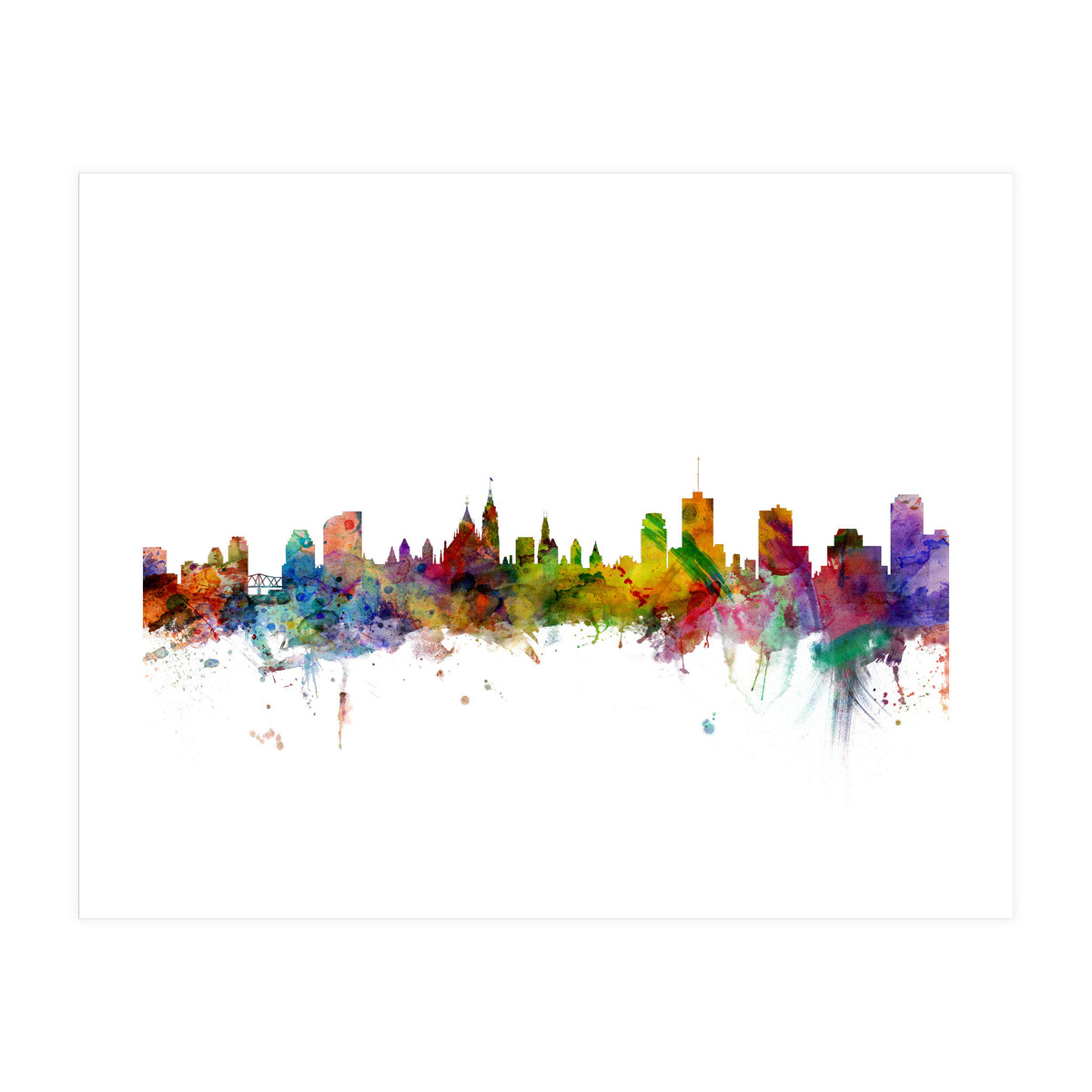 Ottawa Canada Skyline (Print Only)