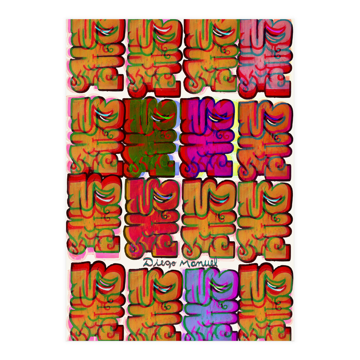 Graffitis 2021 Tapiz 135 (Print Only)