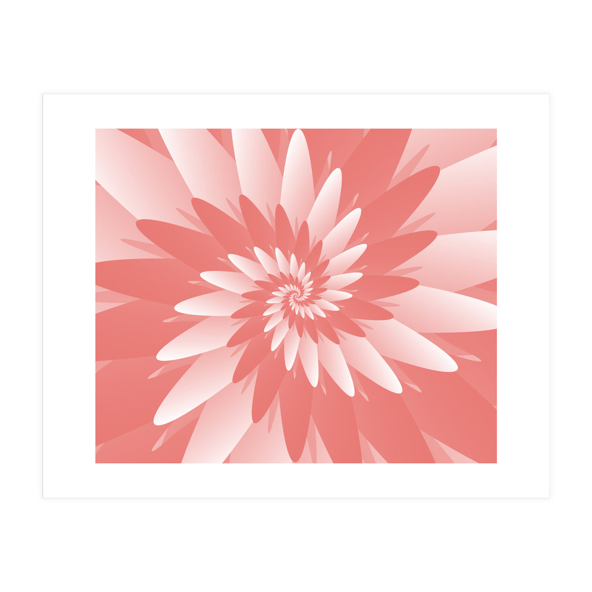 Flower Pattern Spiral  (Print Only)
