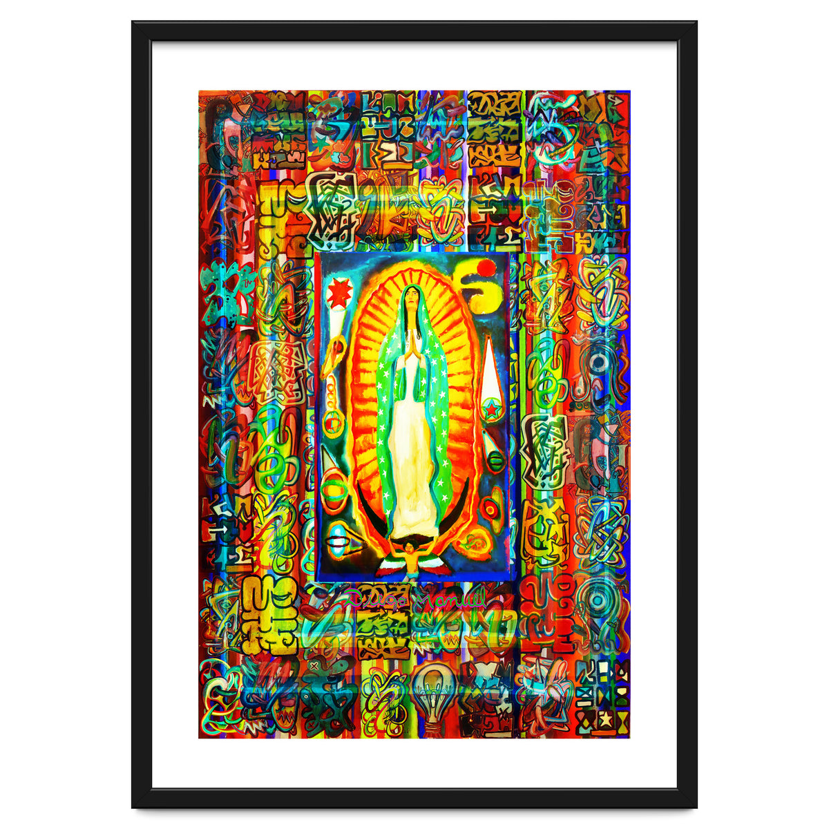 Graffiti Digital 2022 334 and Virgin of Guadalupe