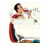 Superman in the Bath, funny Bathroom Humour (Print Only) thumbnail