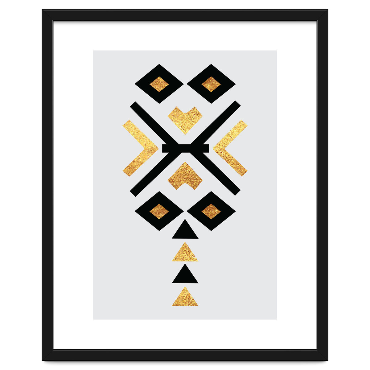 Gold And Black Abstract Tribal