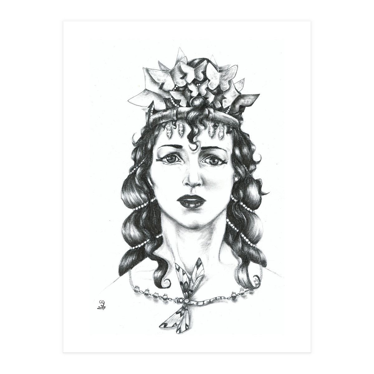 Butterfly Crowned Priestess (Print Only)