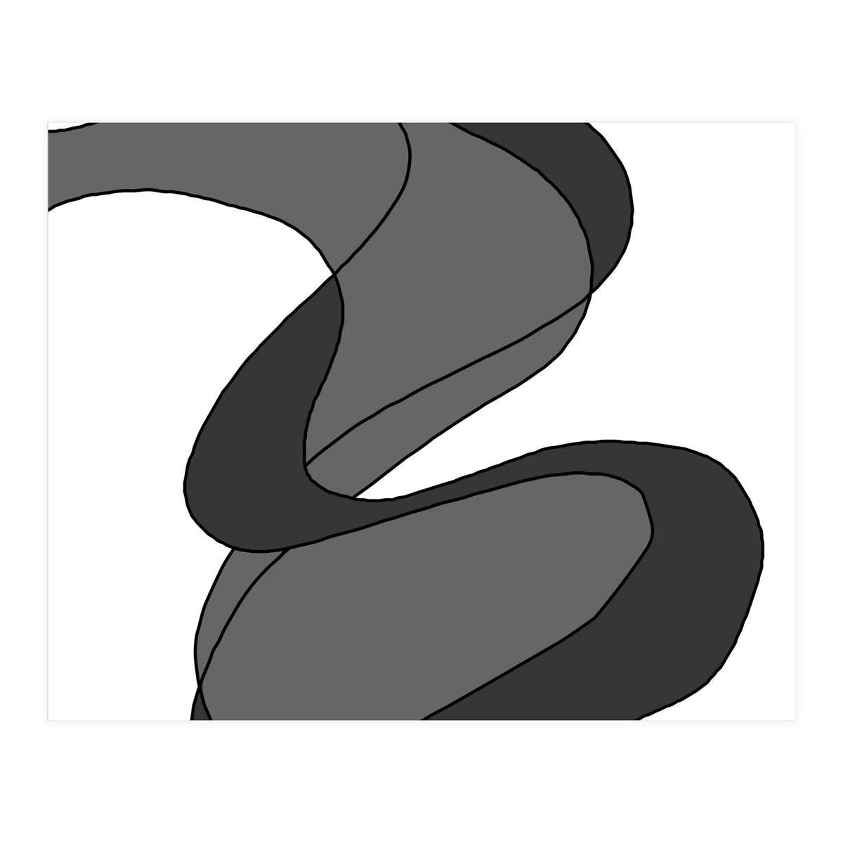 Grey Waves 8 (Print Only)