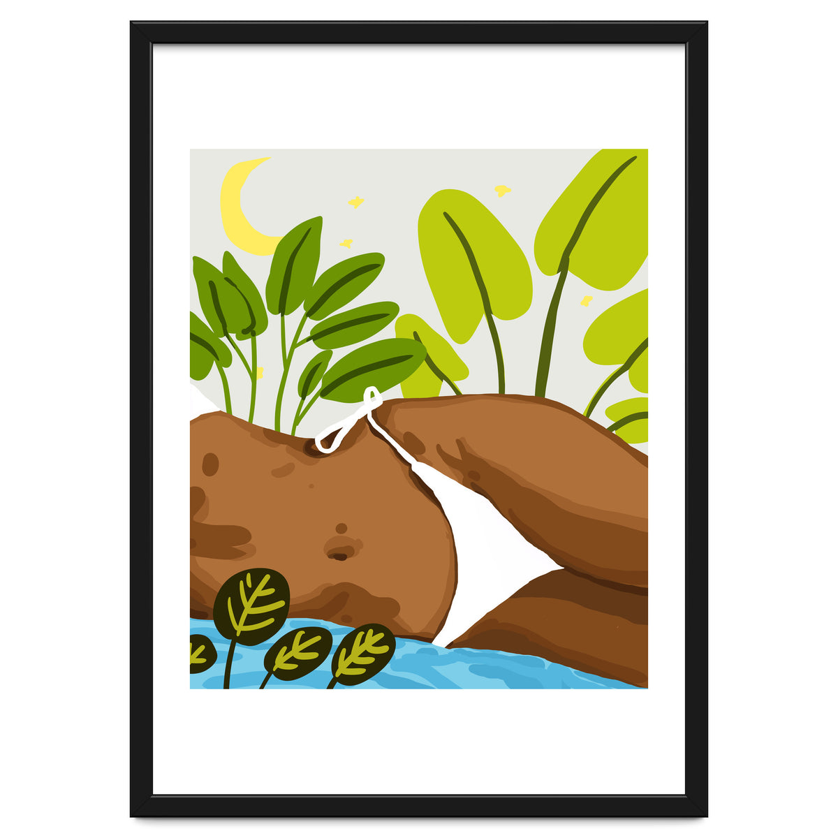 Is it Summer yet Modern Bohemian Black Woman, Bikini