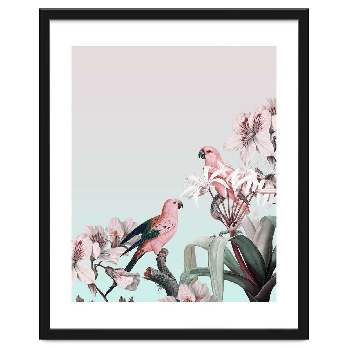 Pastel Parrots Paradise