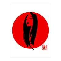 Geisha02 in red (Print Only)