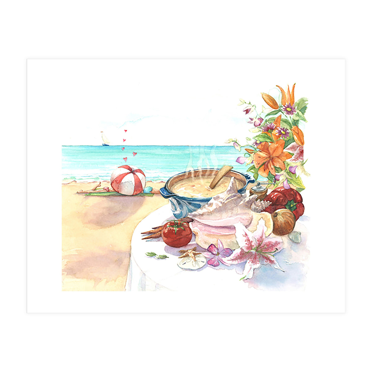 Beach Picnic  (Print Only)