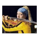 Vermeer's Girl with a Pearl Earring & Beatrix Kiddo From Kill Bill (Print Only) thumbnail