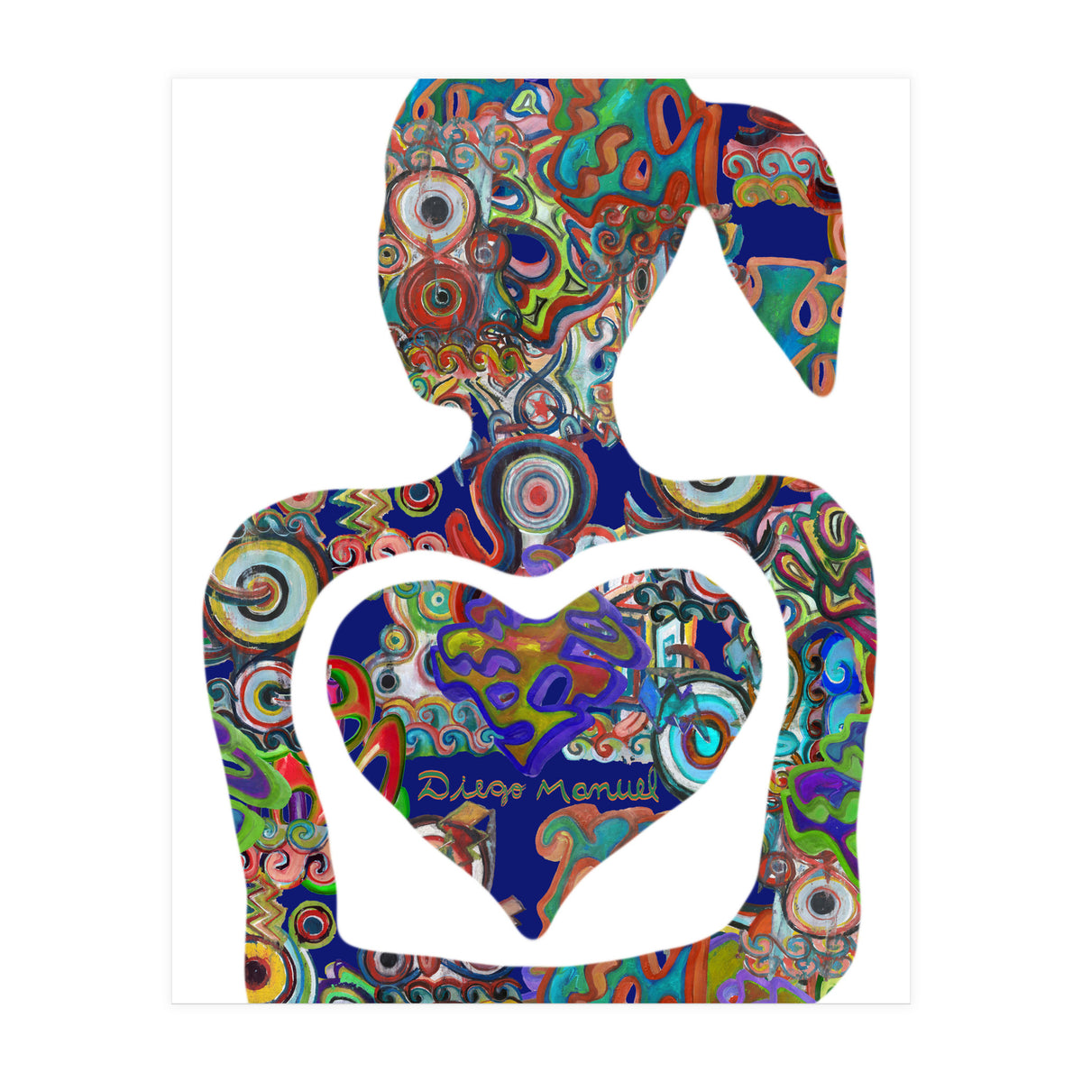 Mujer Digital 3 14  (Print Only)