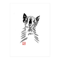 Yawning Cat  (Print Only)