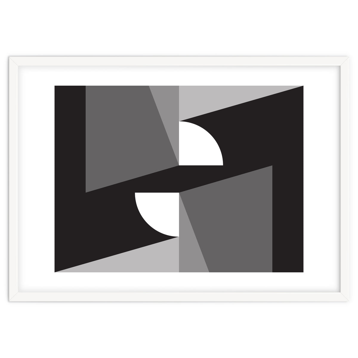 Geometric Shapes No. 11 - monochrome