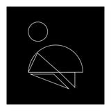 Mountain climber | minimal geometric (Print Only) thumbnail