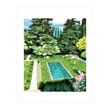 Life's Better Poolside | Vacation Travel Holiday Resort Swim | Architecture Summer Landscape (Print Only) thumbnail