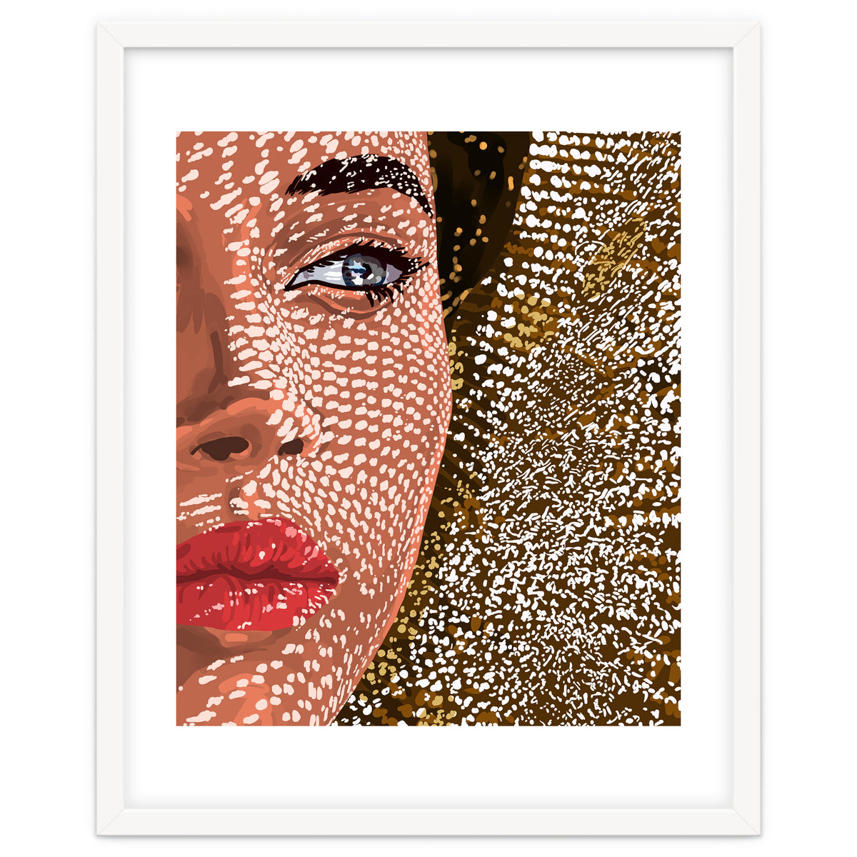 Under The Jute Hat, Bohemian Woman Fashion Painting