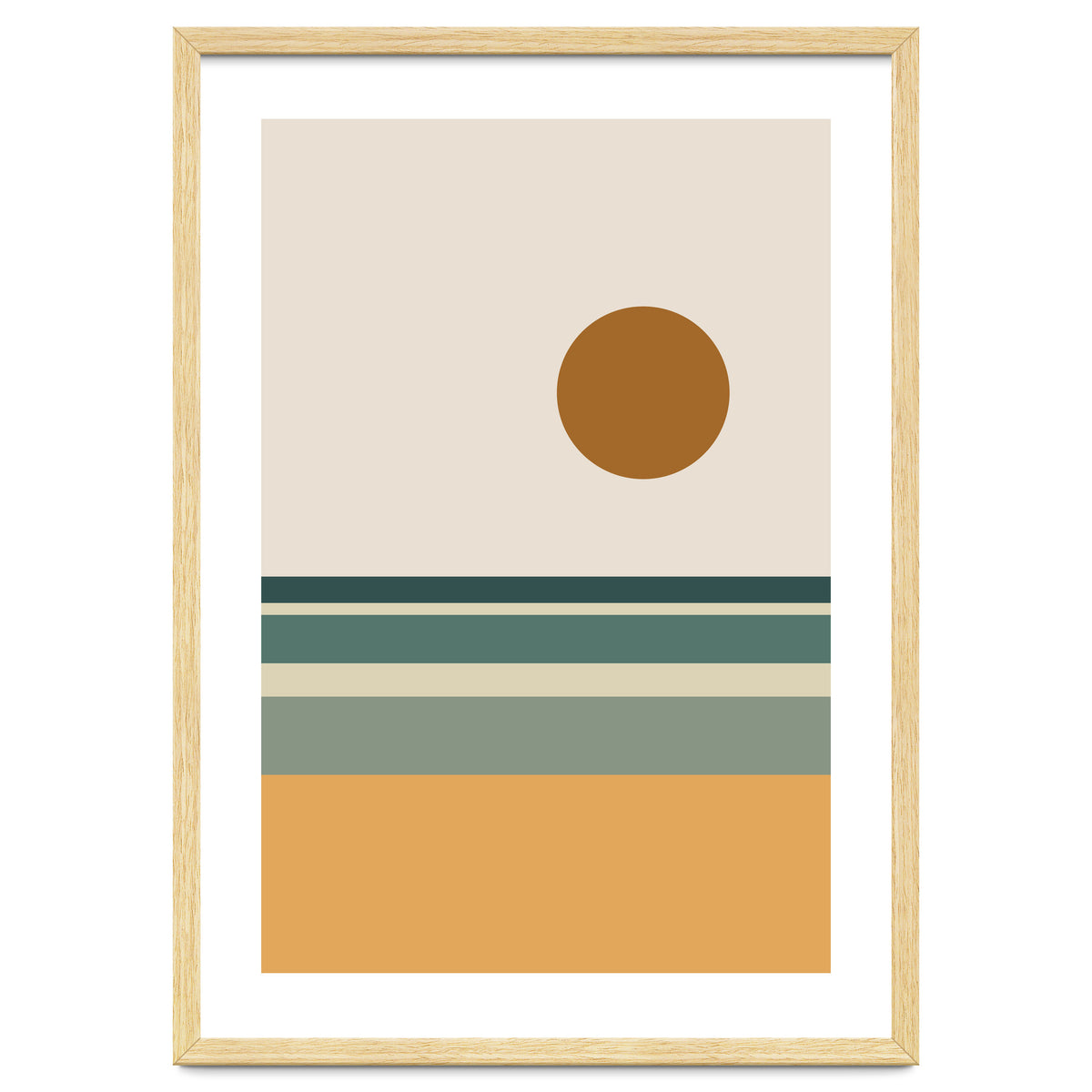 Ocean - Mid Century Landscape