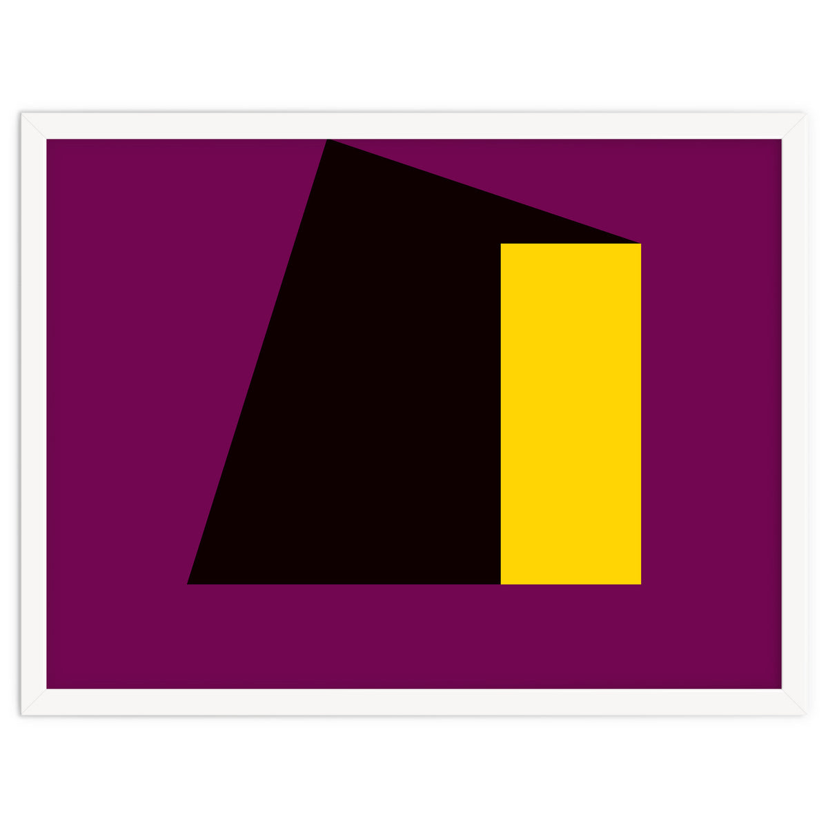 Geometric Shapes No. 55 - purple & yellow