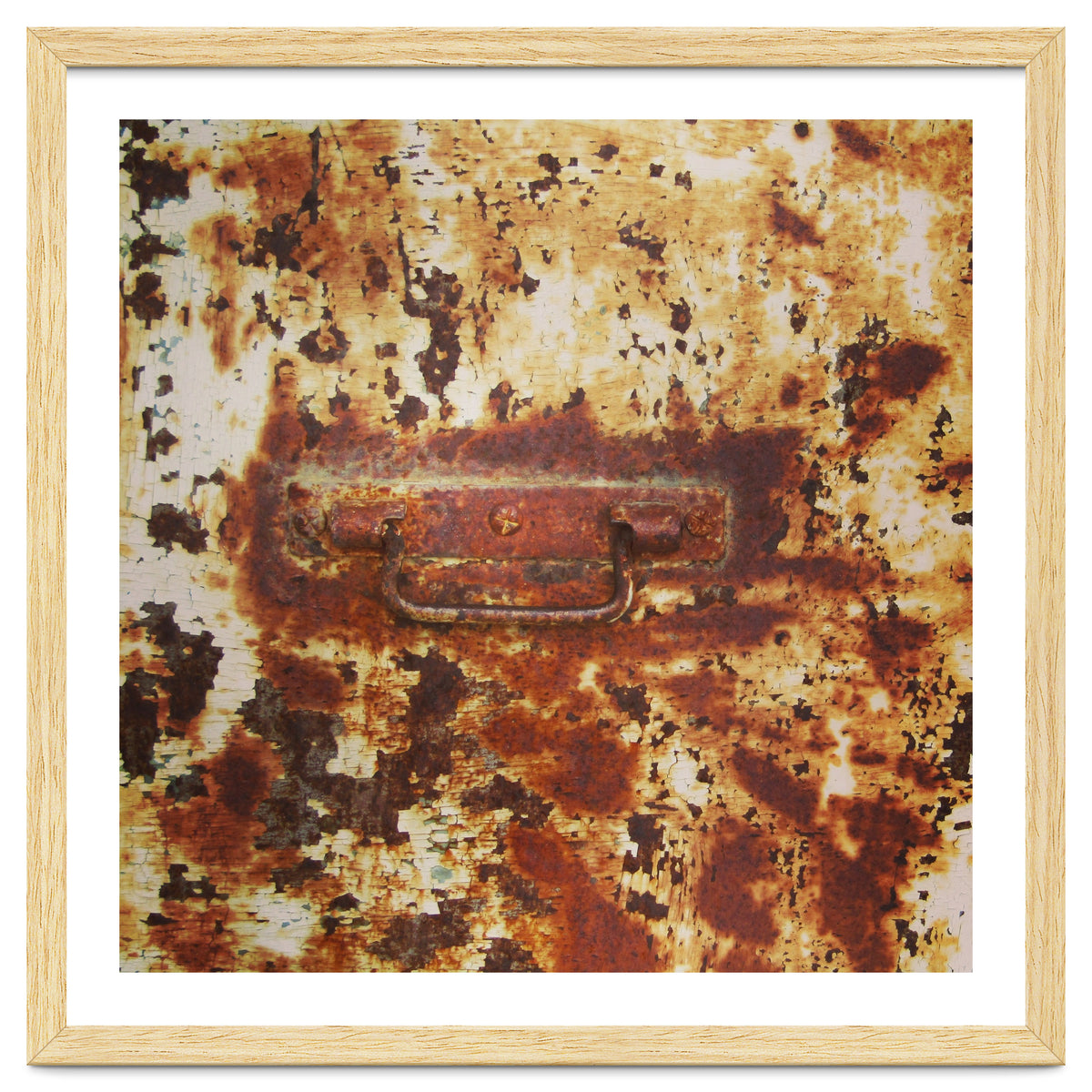 Rusty metal door