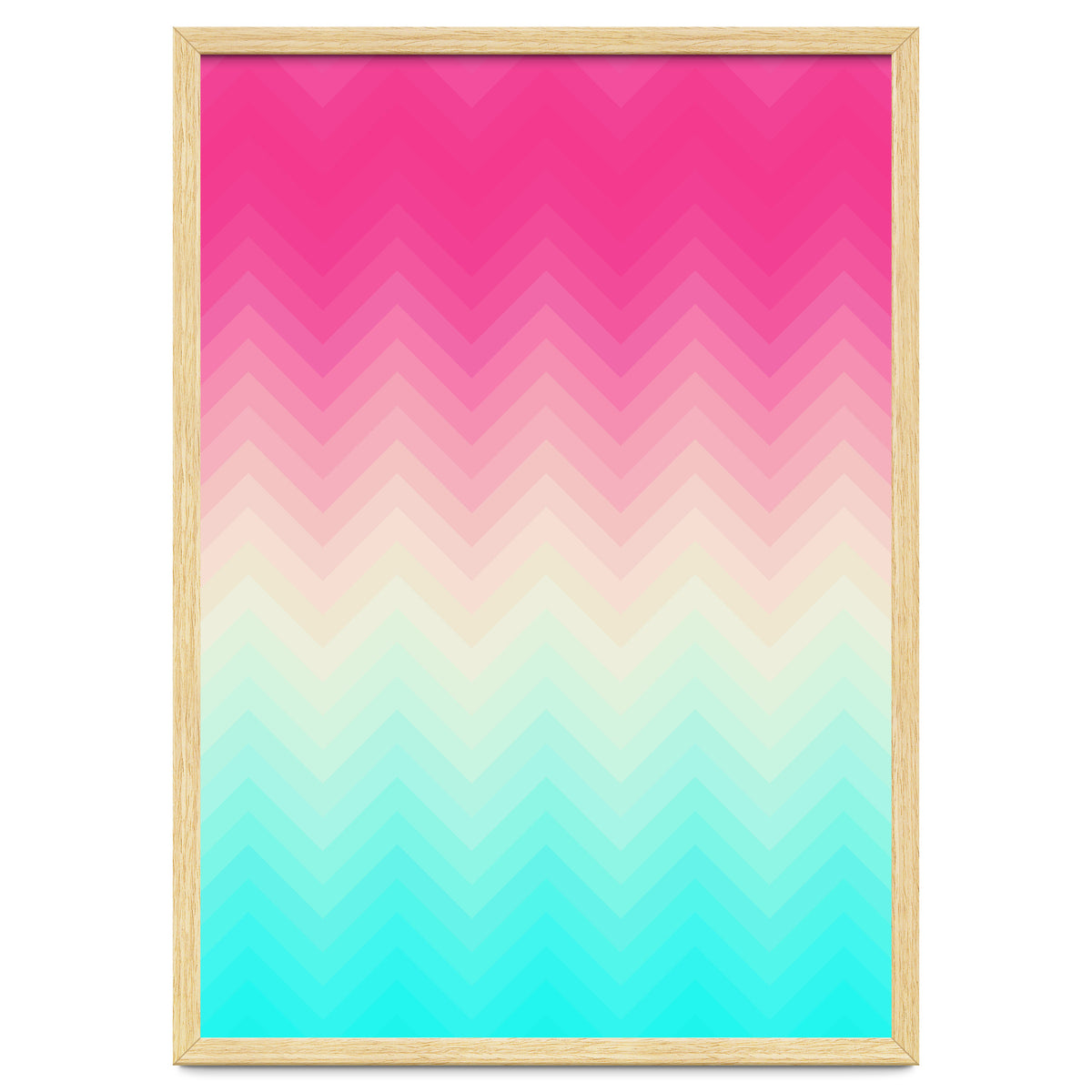 Chevron pink and blue