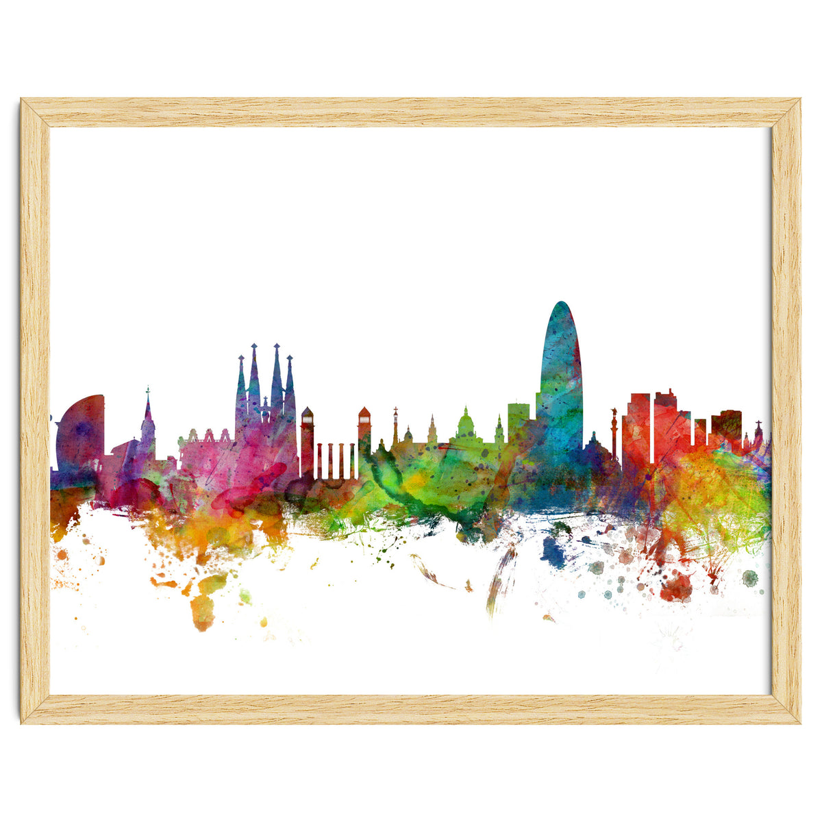 Barcelona Spain Skyline