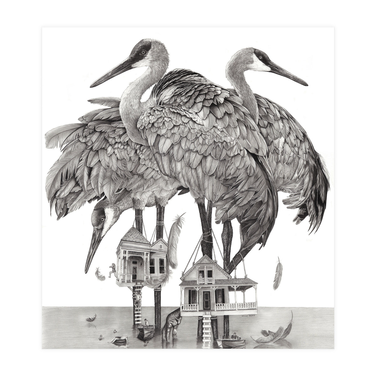 Crane Houses (Print Only)
