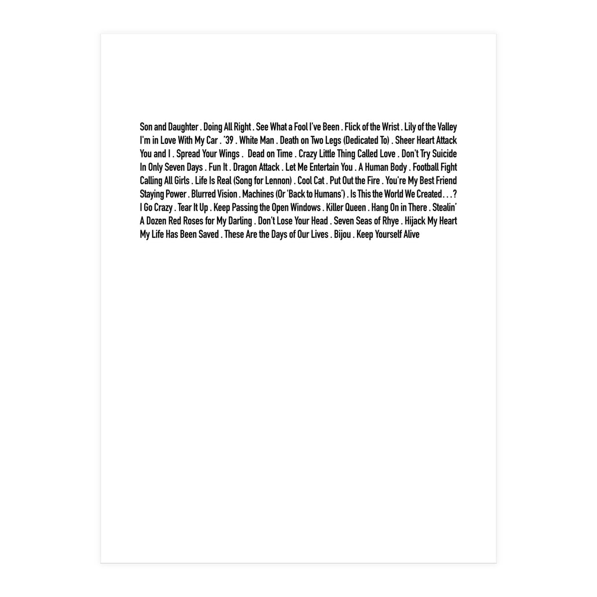 JUST QUEEN (Print Only)