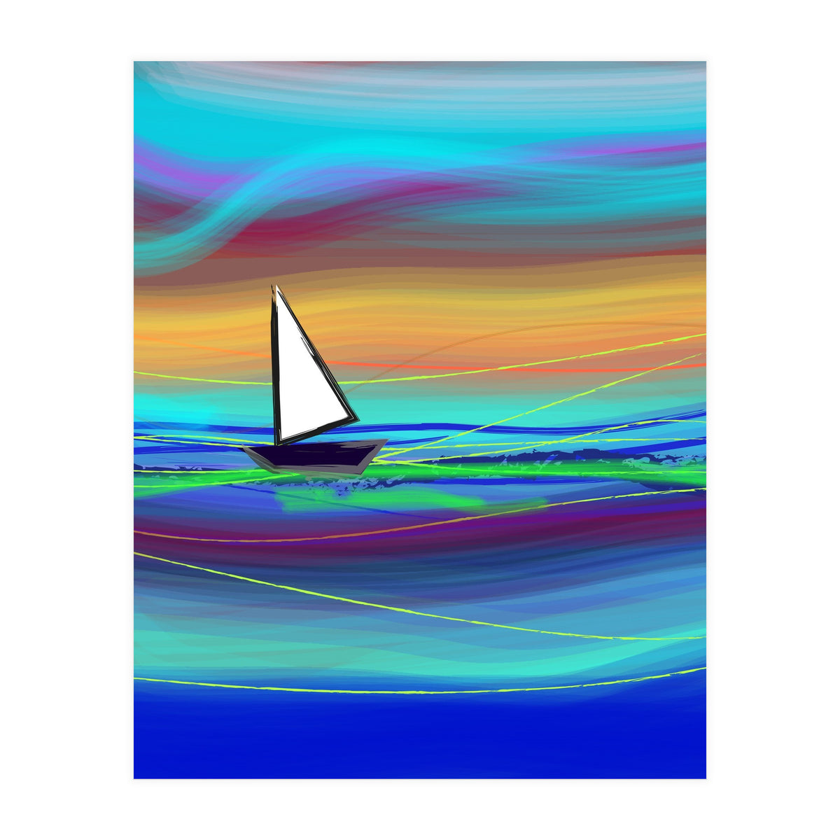 Sailing away (Print Only)