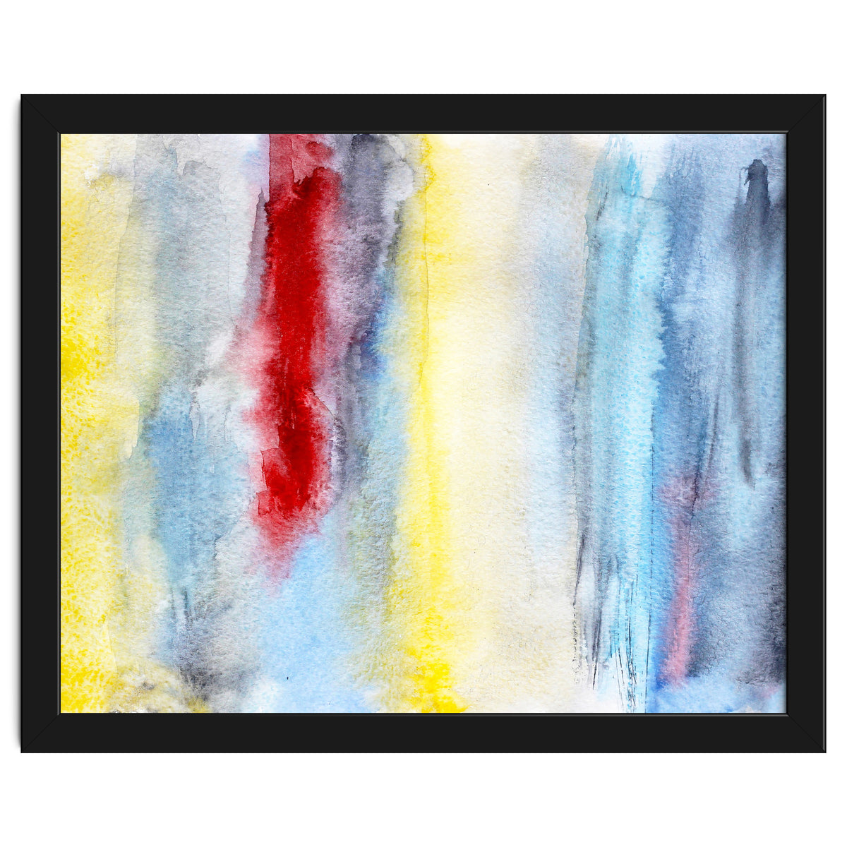 Touch of red || abstract watercolor