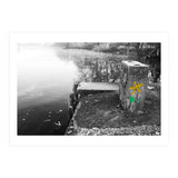 Frozen Ground Yellow Flower Street Art (Print Only) thumbnail