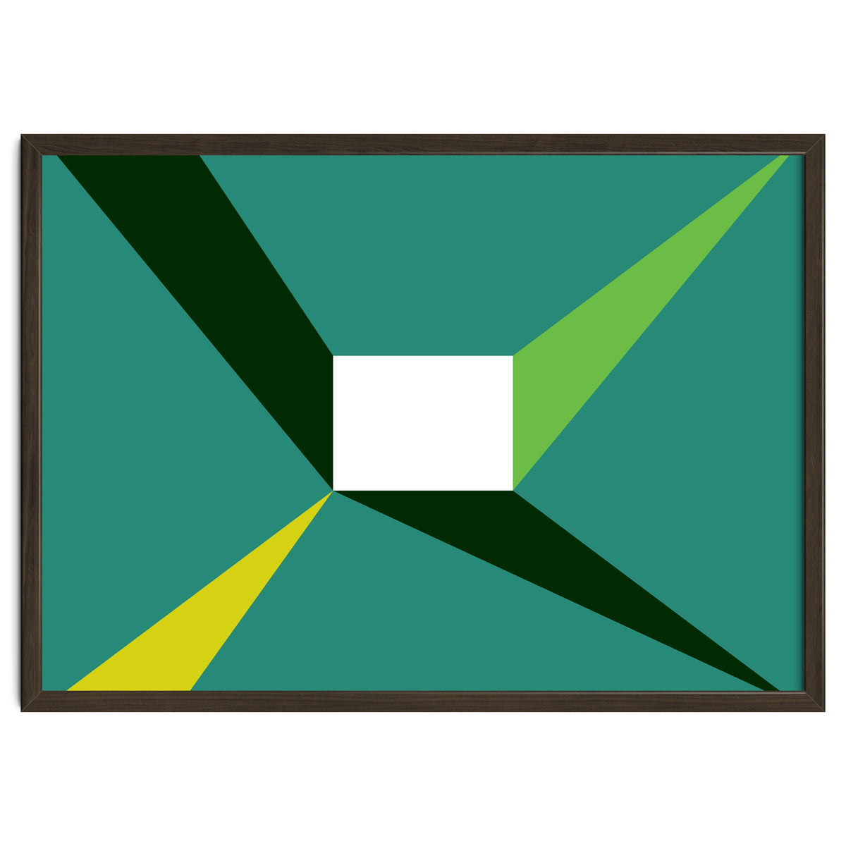 Geometric Shapes No. 27 - green, yellow & lime