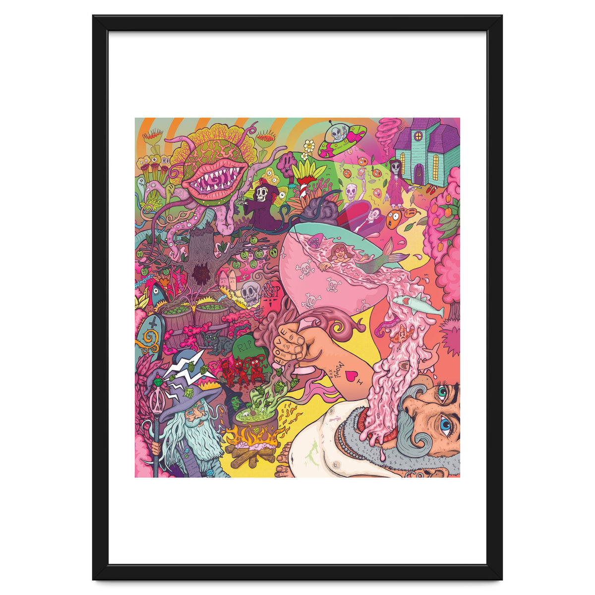 Abbeydale Brewery Collab Series Full Illustration - Yeastie Boys UK, Northern Monk, Origins Fyne Ales, Haand, Brew York and Black Jack Brewery.