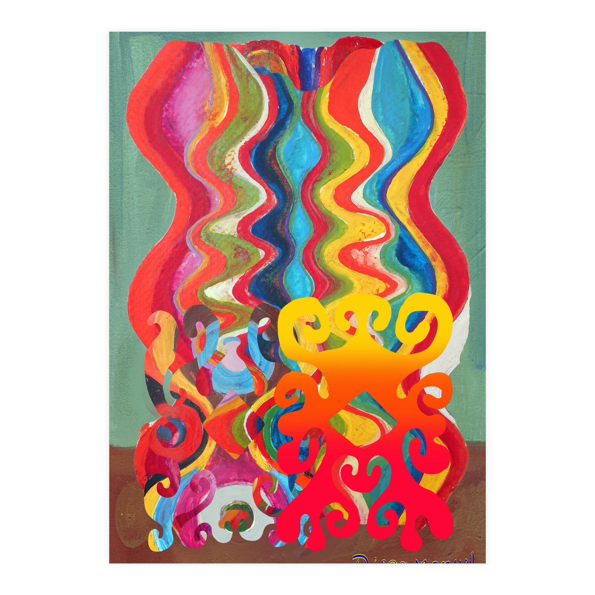 Pop Abstract Asimetrico A7 (Print Only)