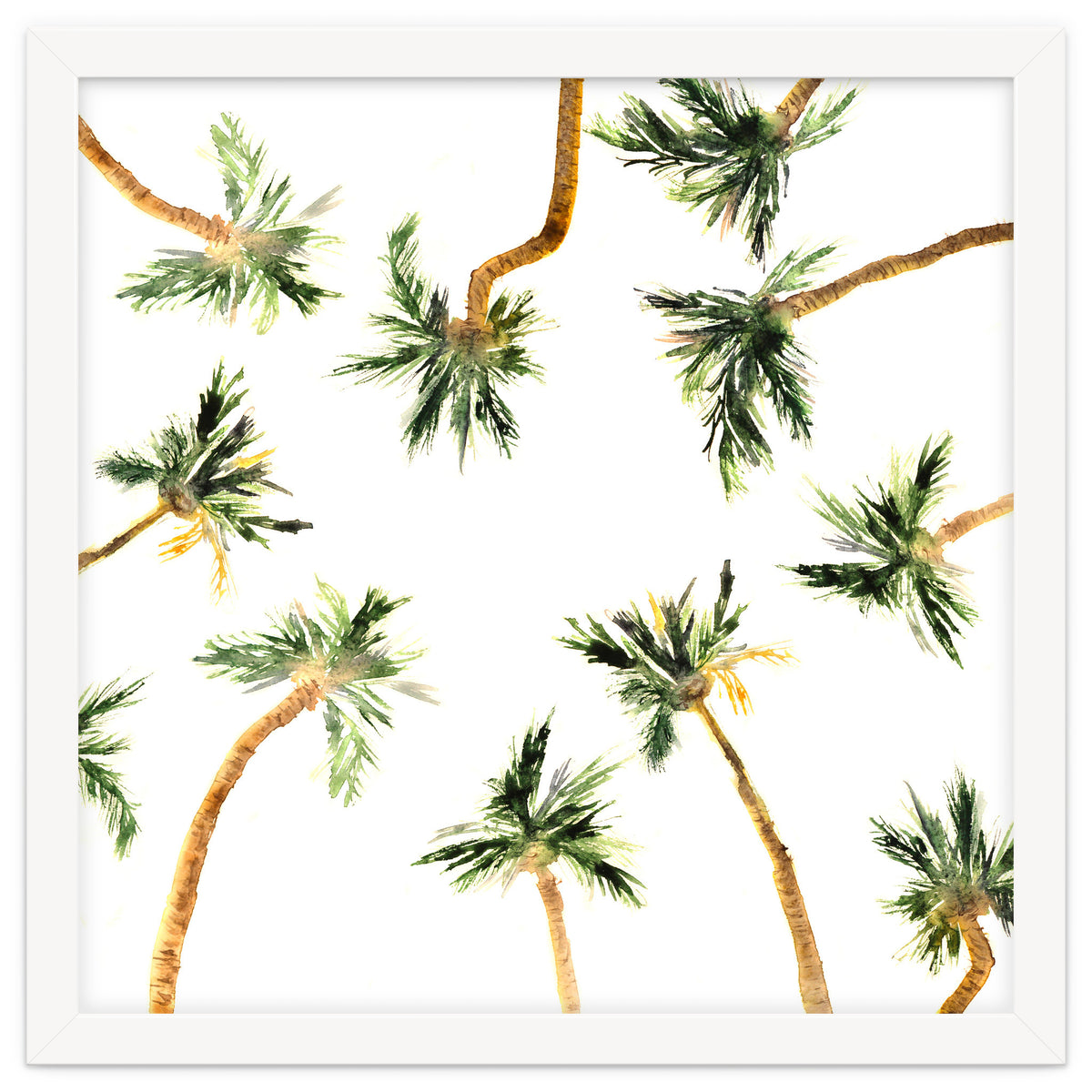 Under the coconut palms || watercolor