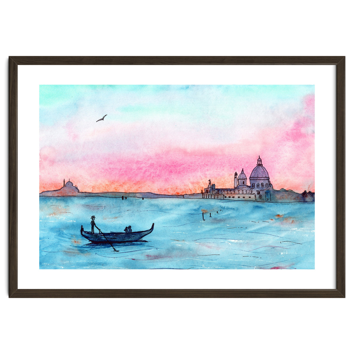 Sunset in Venice || watercolor