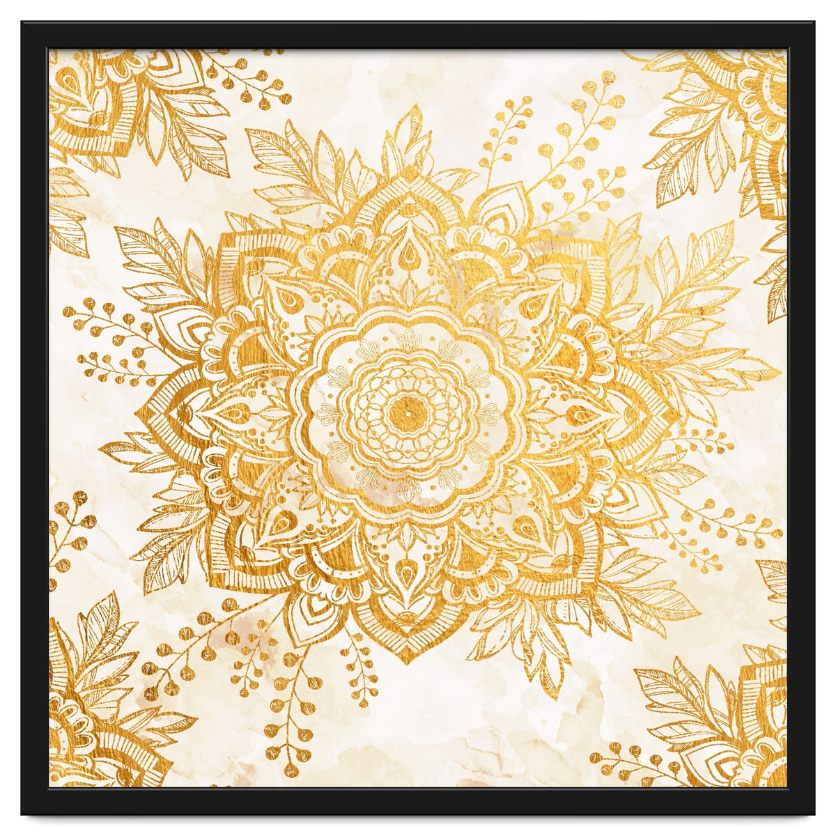 Queen Starring of Mandala-Gold Sunflower I