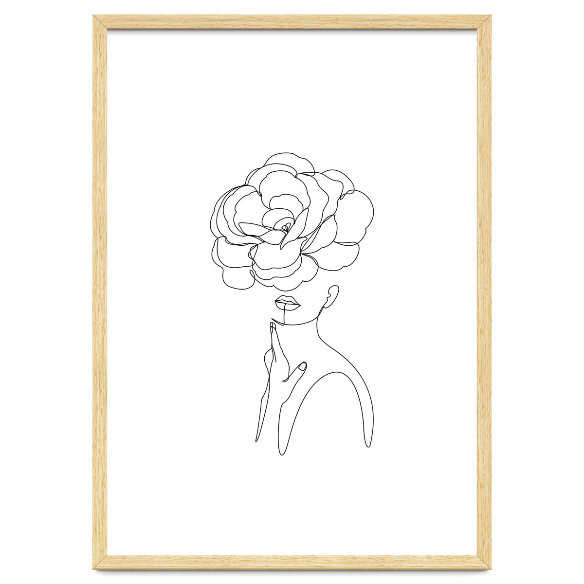 female flower line-a