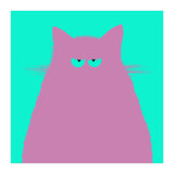 Lilac Cat  (Print Only) thumbnail