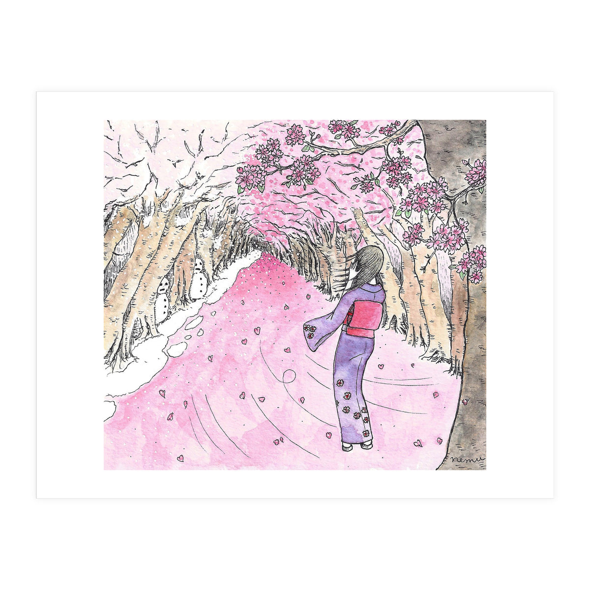 Cherry Blossom Flurry (Print Only)