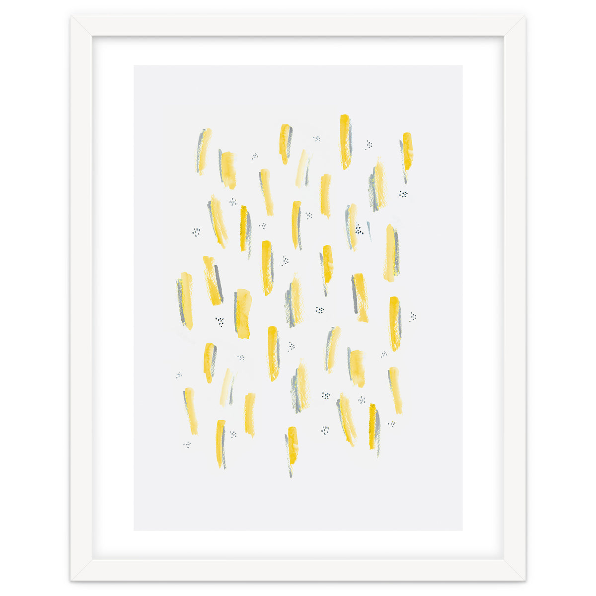 Brush Strokes Mustard