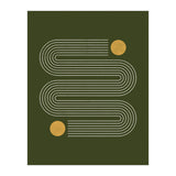 Mid-Century Modern No.25 - Woodblock Print (Print Only) thumbnail