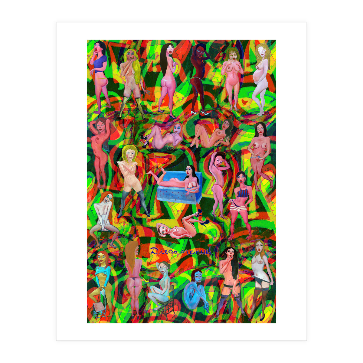 Chicas 3d 7 (Print Only)