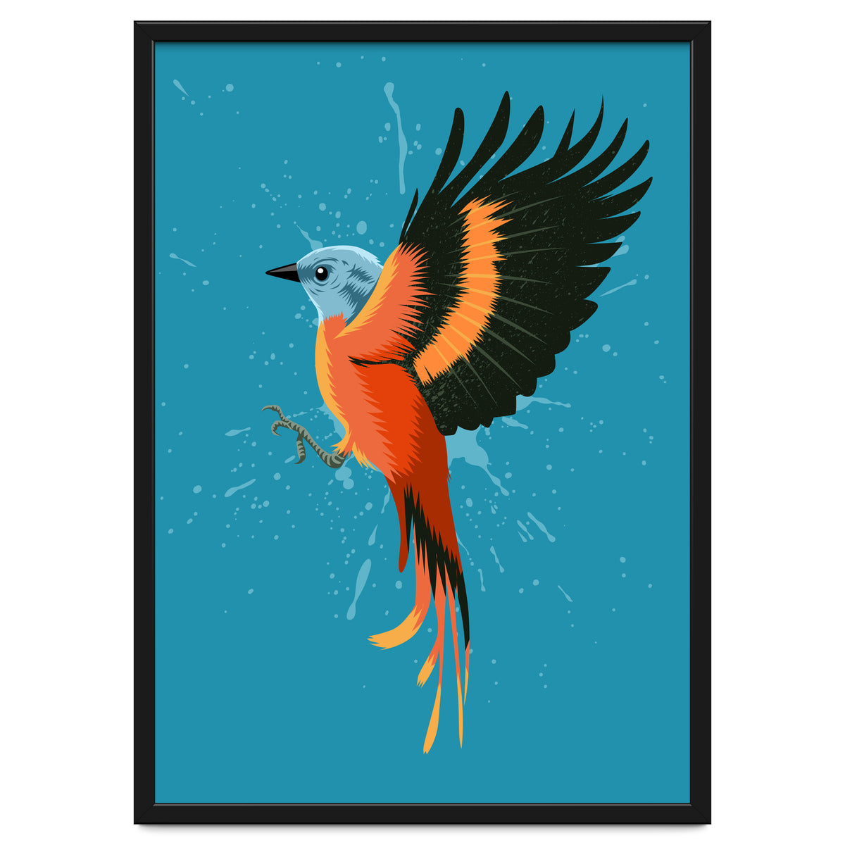 Tropical flying bird