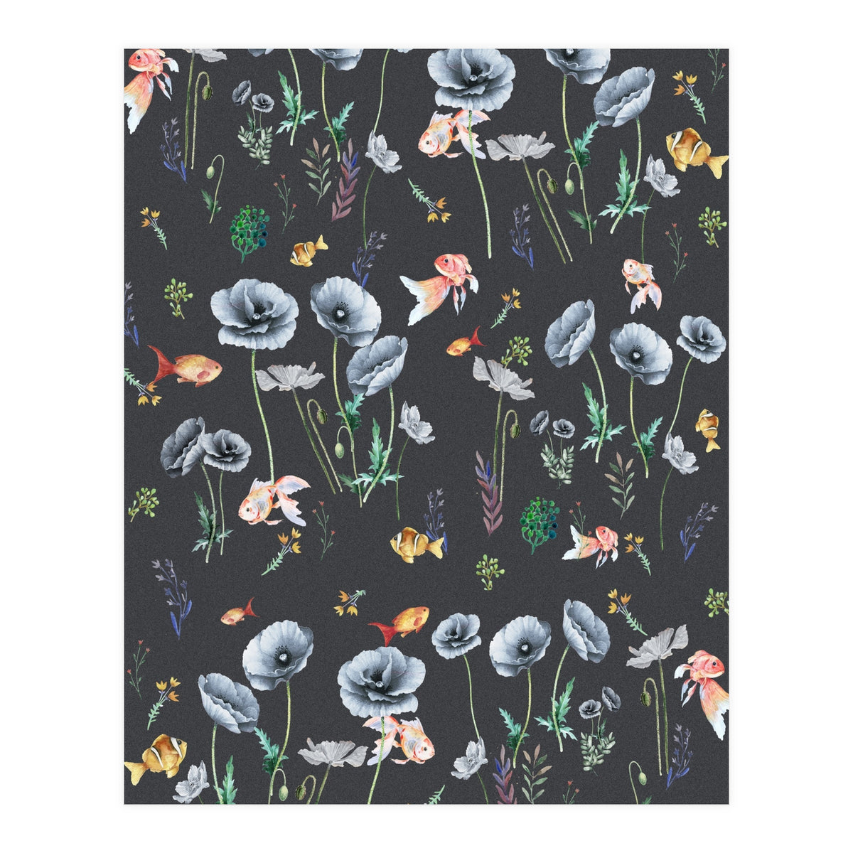 Fishes & Garden (Print Only)