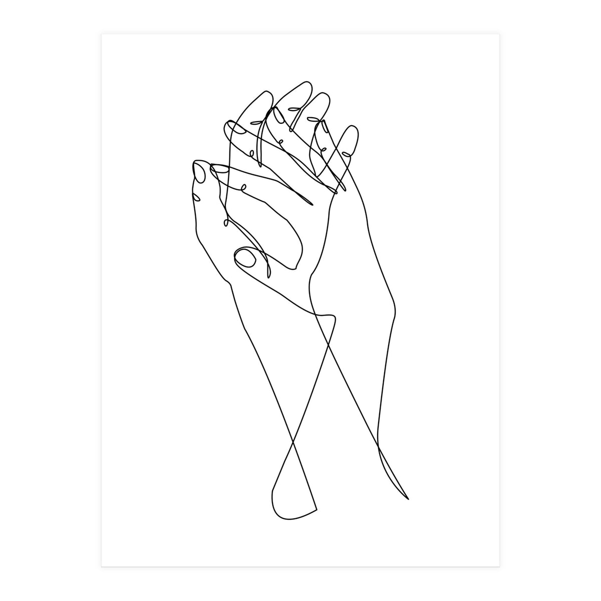 holding hands (Print Only)