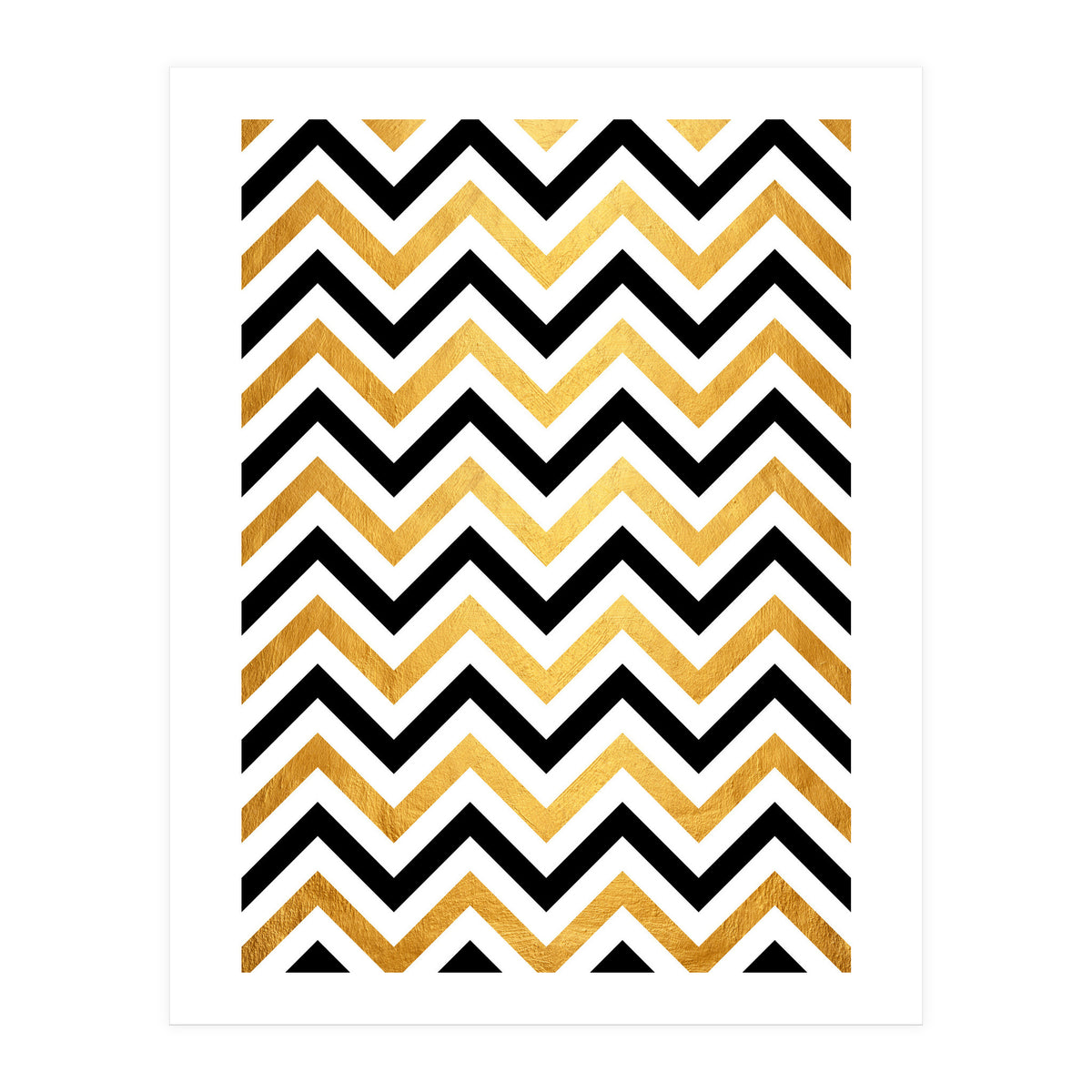 Chevron Golden III (Print Only)