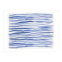 Irregular blue lines pattern (Print Only)