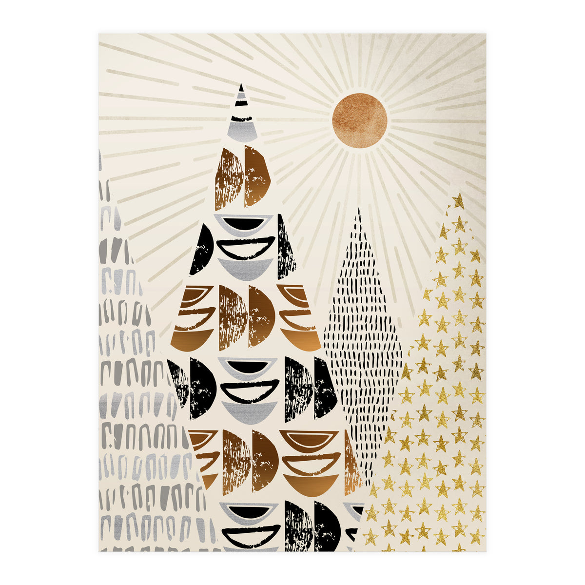 Whimsical Mountain Landscape (Print Only)