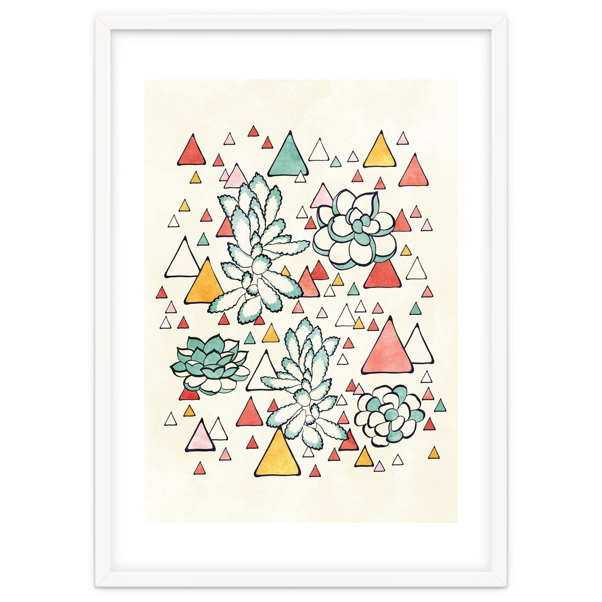 Succulent And Triangles