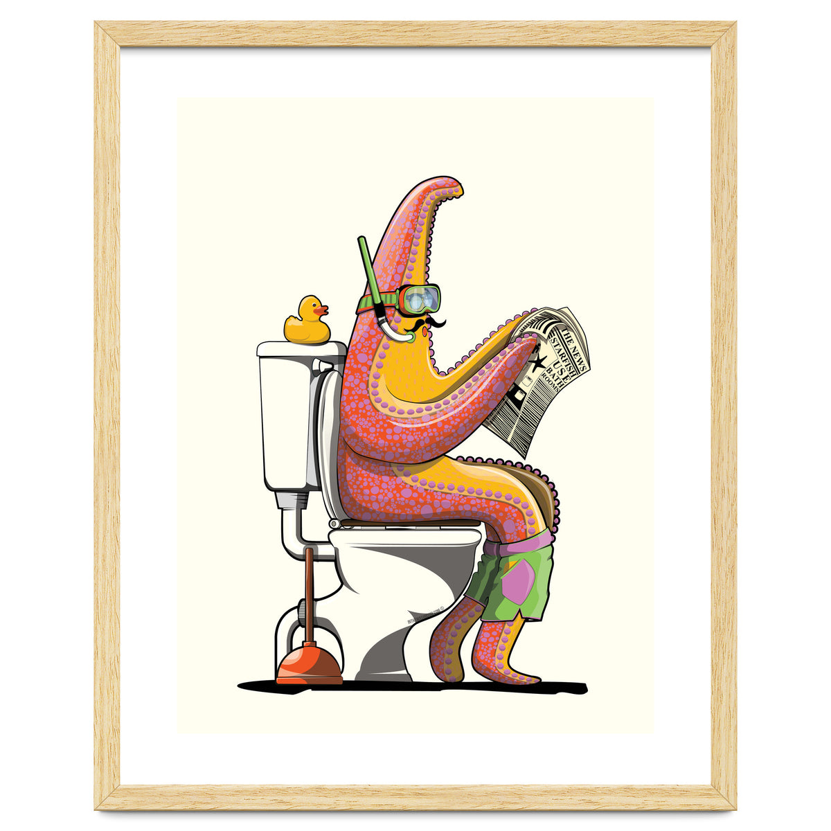 Starfish on the Toilet