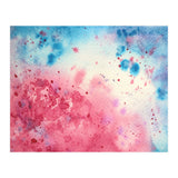 When pink meets blue || abstract watercolor (Print Only) thumbnail